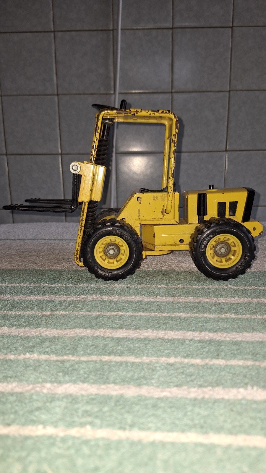 Metalen Tonka forklift XR-101, Ophalen of Verzenden, Gebruikt