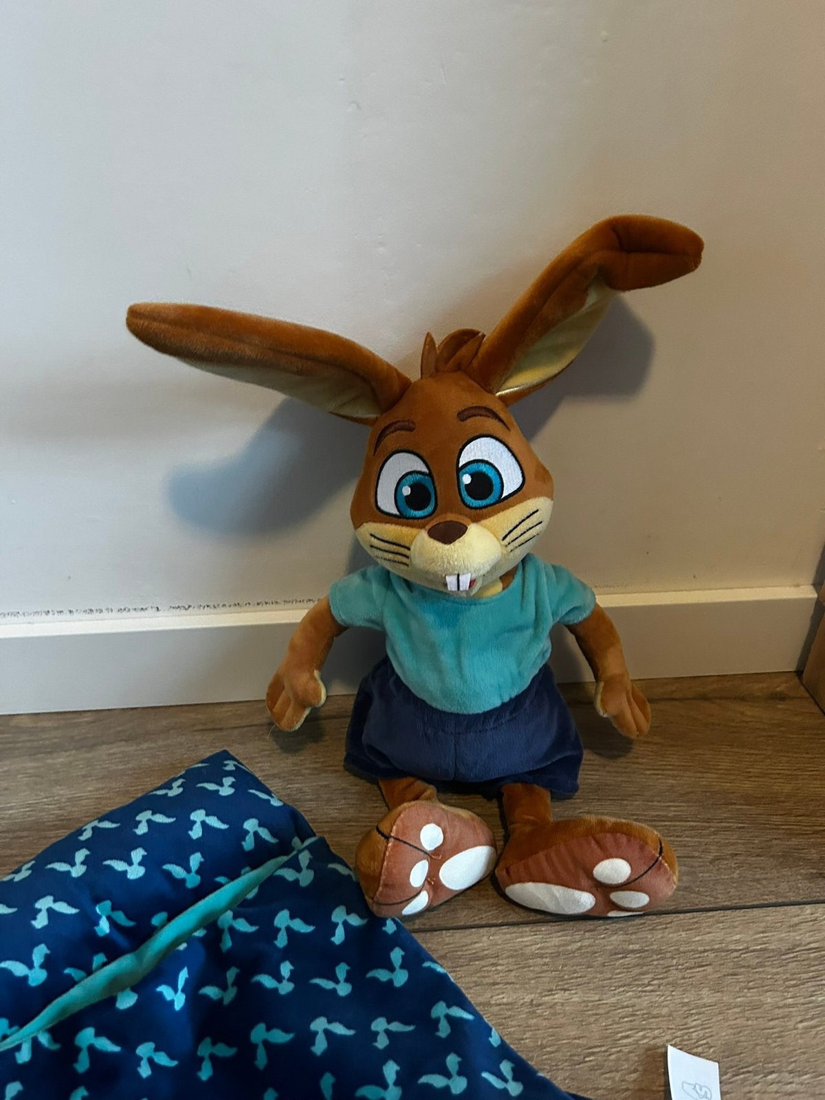 Koos Konijn knuffel met slaapzak, Ophalen of Verzenden, Zo goed als nieuw, Konijn