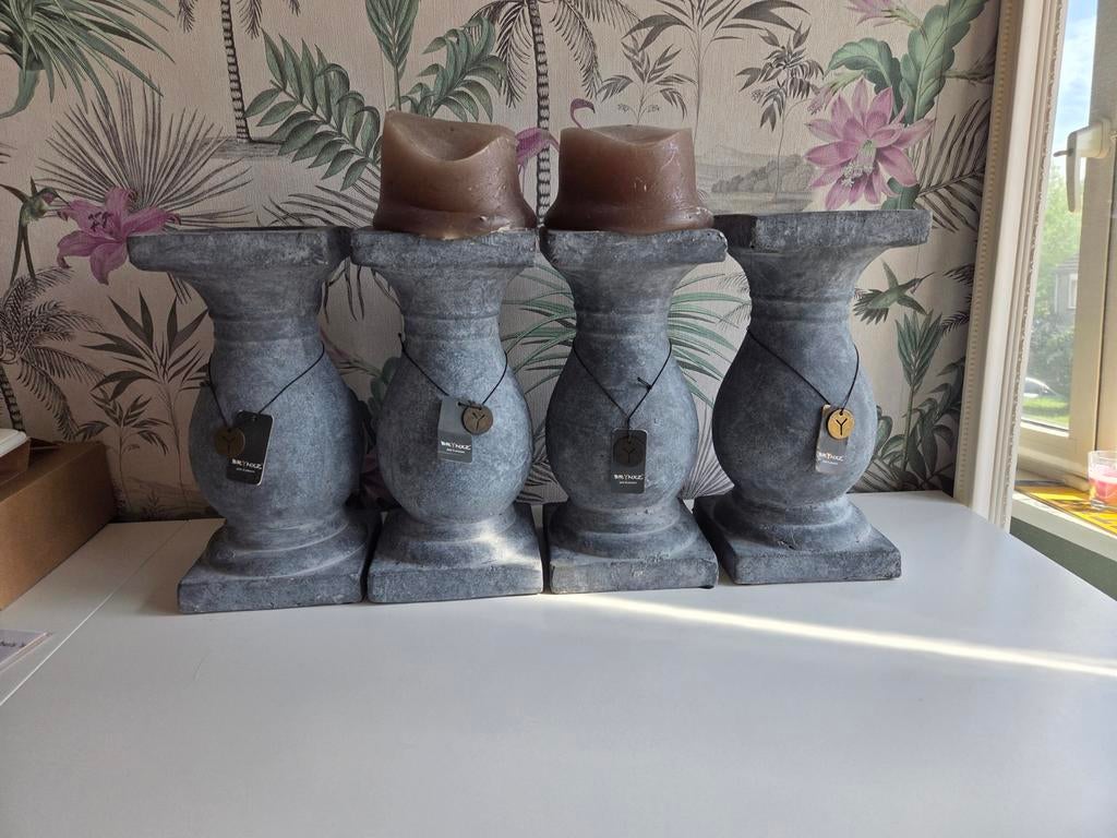 4 brynxz kandelaars als set, Ophalen, Overige materialen, 25 tot 50 cm