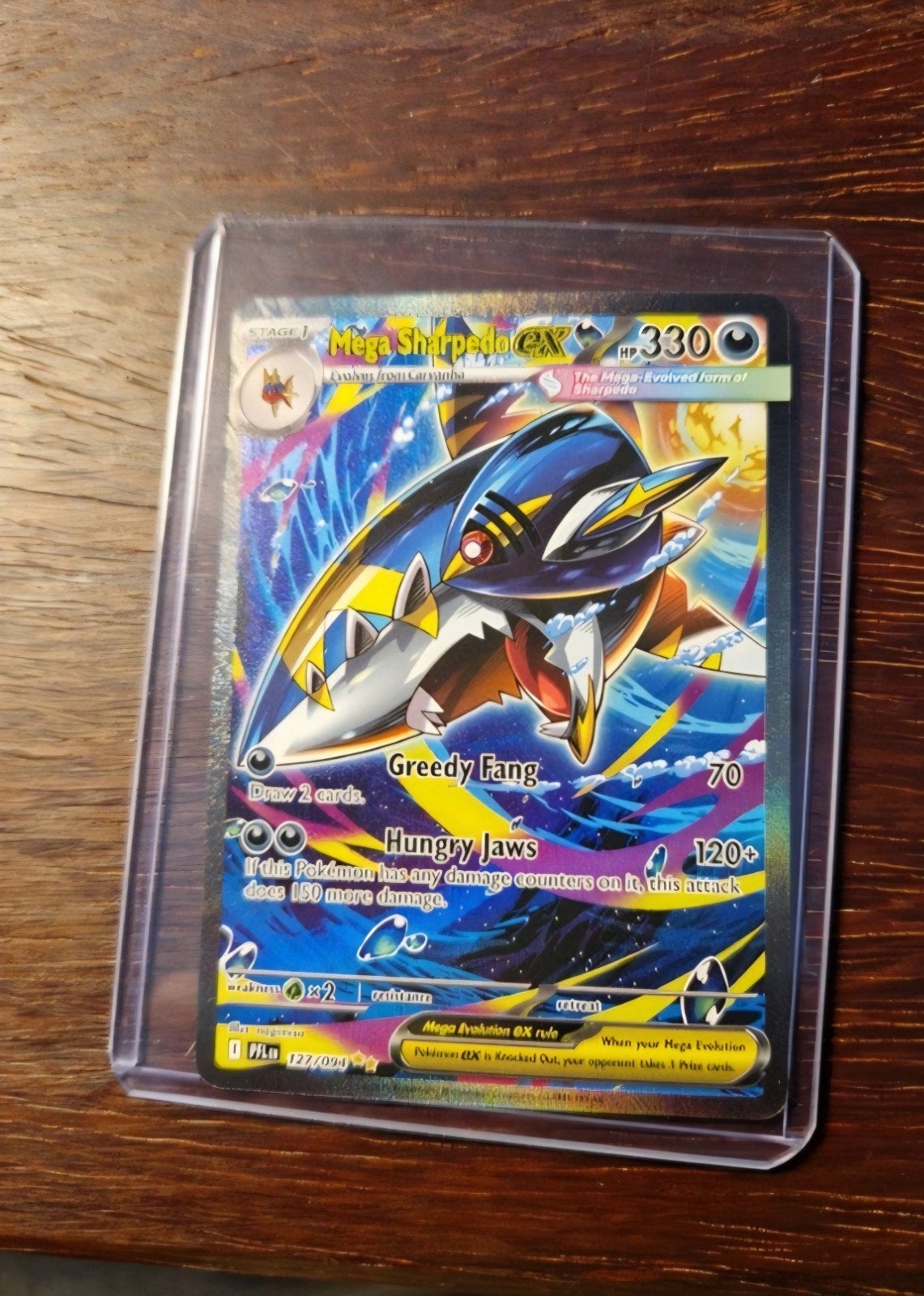 Mega sharpedo EX, Ophalen of Verzenden, Zo goed als nieuw, Speelkaart(en)