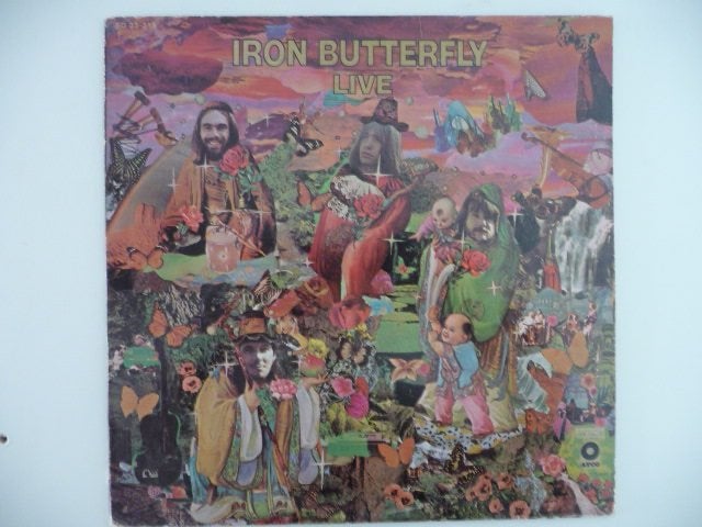 lp IRON BUTTERFLY -LIVE- ATCO RECORDS 1970, LP, Gebruikt, Pop, Ophalen of Verzenden