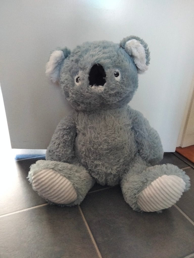 Grote koala knuffel, Ophalen of Verzenden, Zo goed als nieuw, Grijs, Overige typen