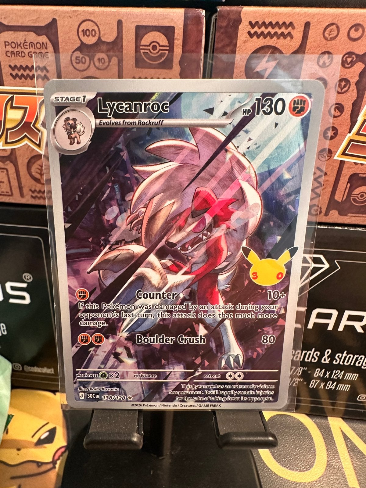 Lycanroc (30C 138), Ophalen of Verzenden, Nieuw, Losse kaart, Foil