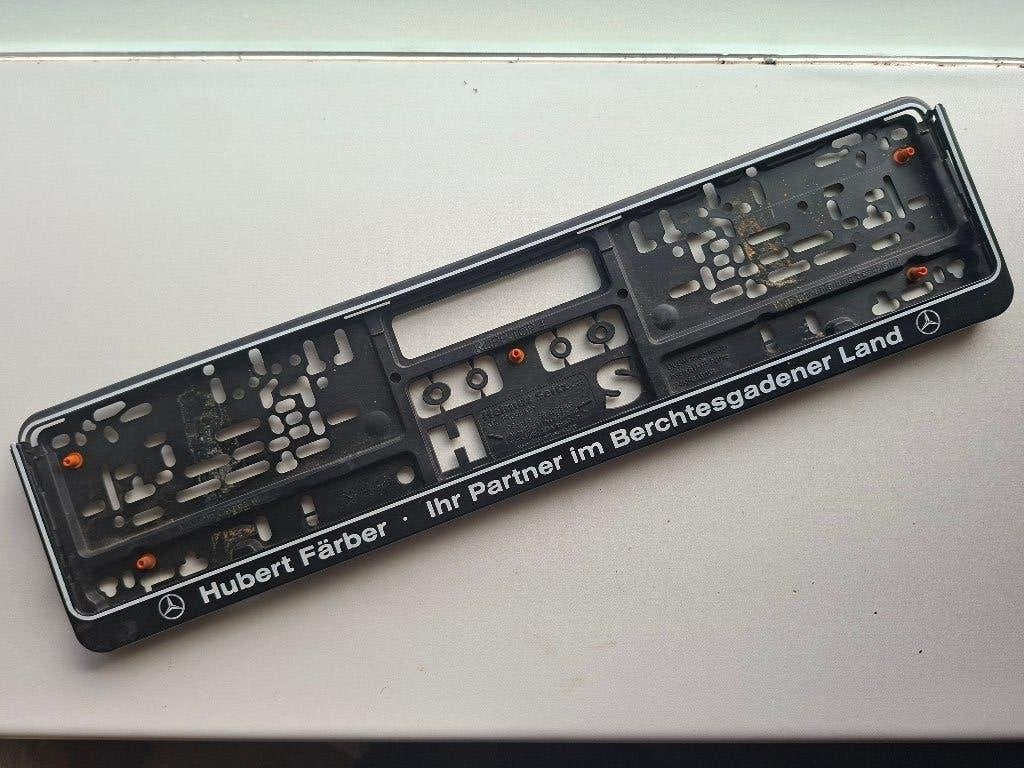 Mercedes Benz - Hubert Färber Kentekenplaathouder, Auto diversen, Kentekenplaathouders, Ophalen, Gebruikt