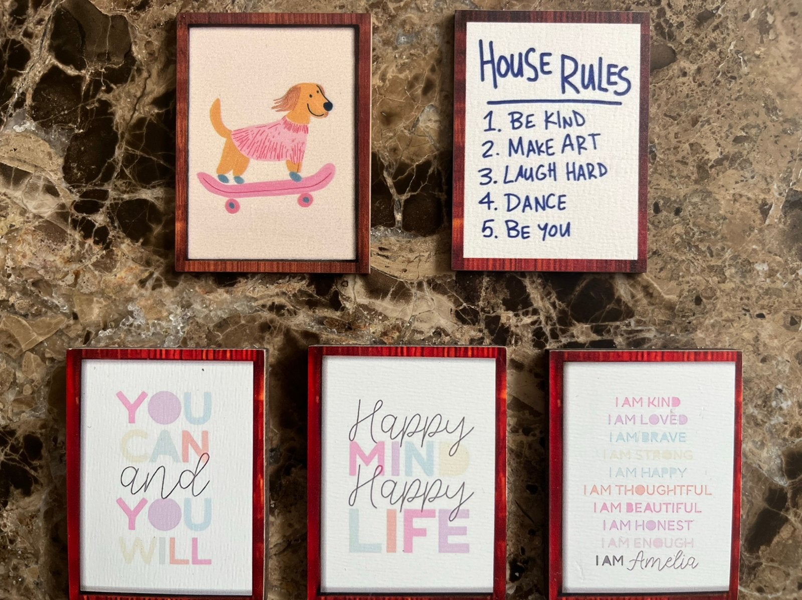 Poppenhuis schilderijtje per stuk incl verzenden, Verzamelen, Poppenhuizen en Toebehoren, Ophalen, Nieuw, Poppenhuis