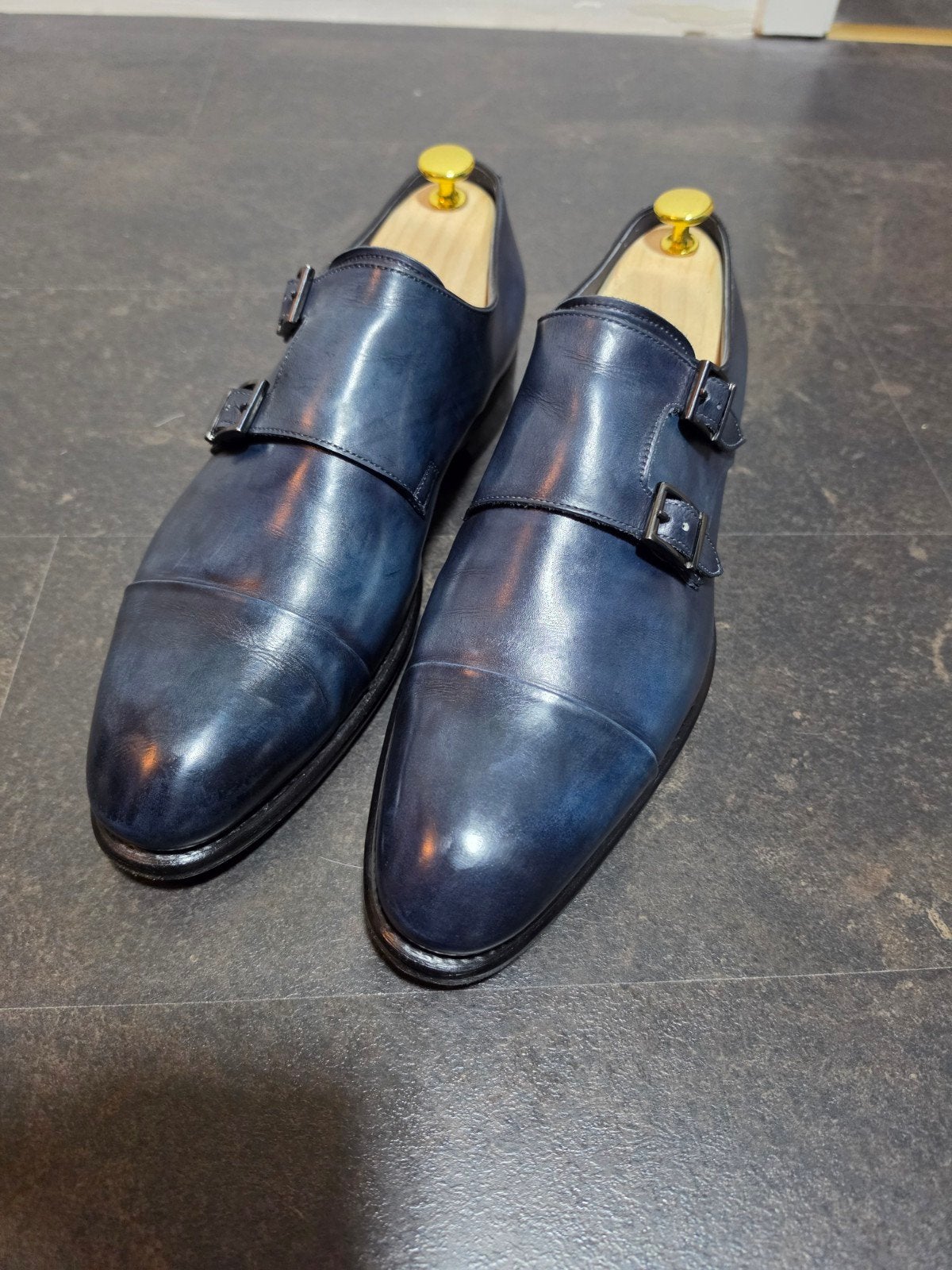 Santoni Carter herenschoenen Maat 8 (42) zgan, Ophalen of Verzenden