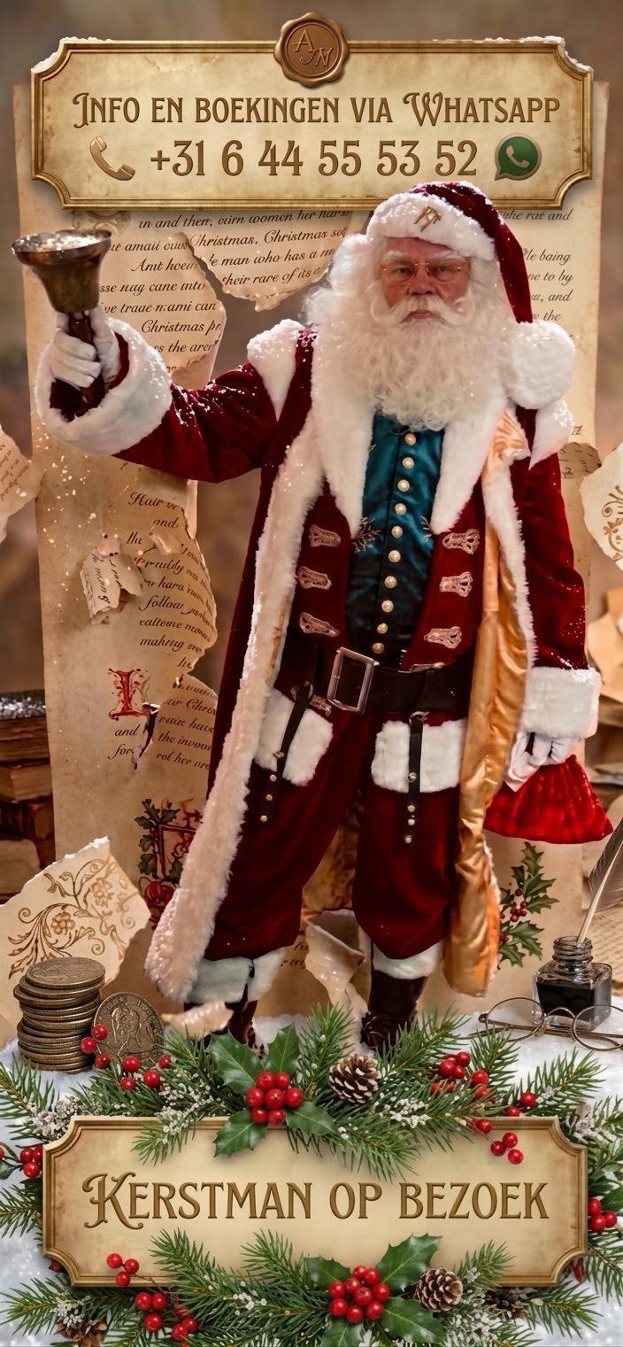 kerstman uit Almere op bezoek, Diversen, Ophalen of Verzenden, Nieuw
