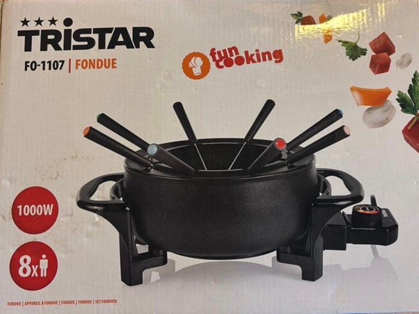 Fondue set ( Nieuw ), Witgoed en Apparatuur, Gourmetstellen, Ophalen of Verzenden, Zo goed als nieuw, 4 t/m 7 personen