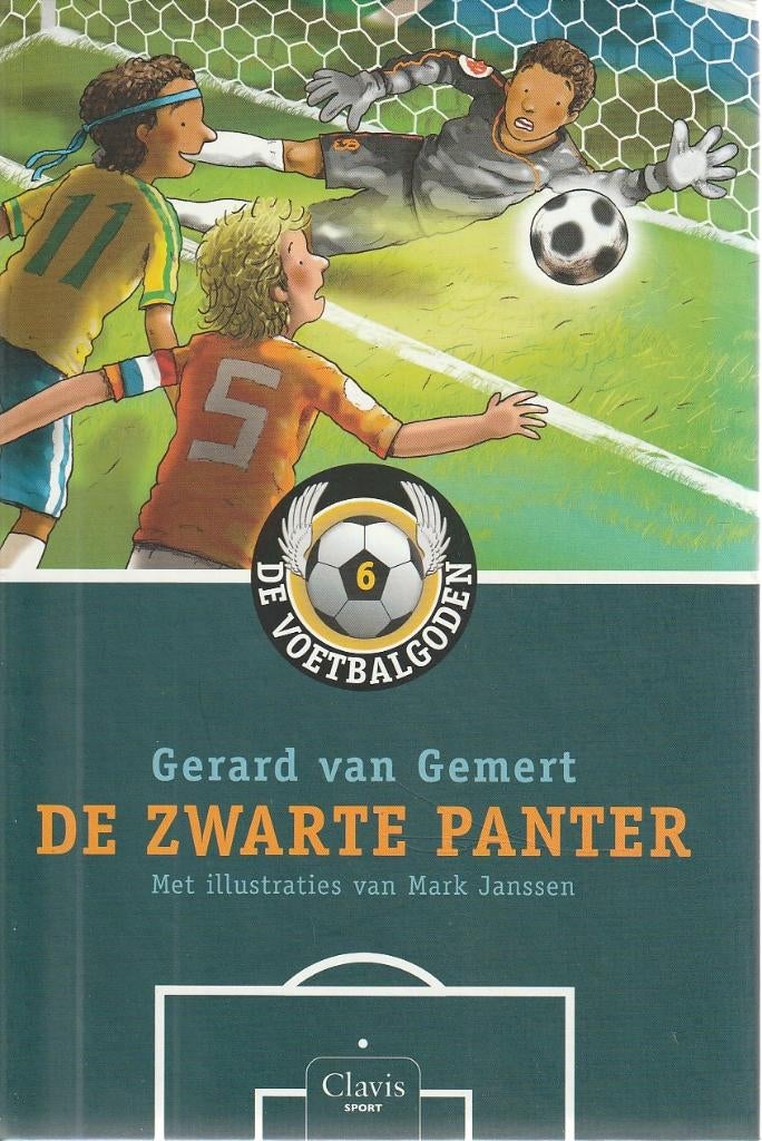 ZWARTE PANTER, DE VOETBALGODEN 6  - Gerard van Gemert, Boeken, Kinderboeken | Jeugd | onder 10 jaar, Verzenden, Gelezen, Fictie algemeen