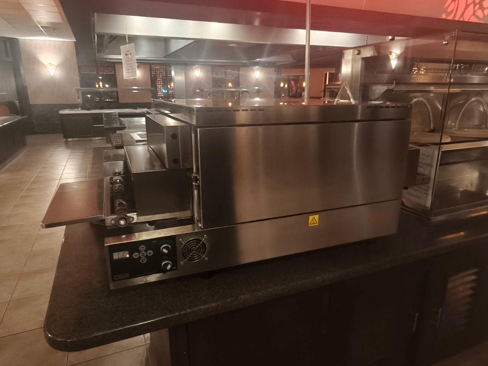 Professionele RVS Horeca Grill/Kebab Machine, Ophalen of Verzenden, Gebruikt, Fornuis, Frituur en Grillen
