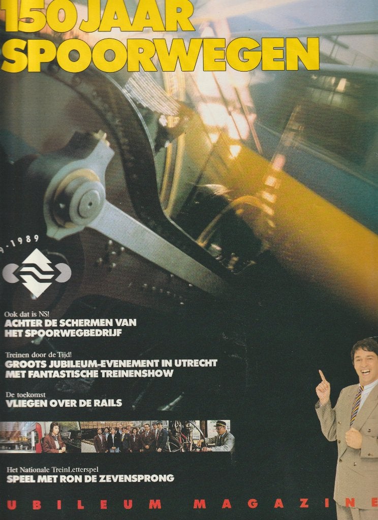 150 JAAR SPOORWEGEN 1989 JUBILEUM MAGAZINE SPOORGESCHIEDENIS, Ophalen of Verzenden, Gebruikt, Trein, Boek of Tijdschrift