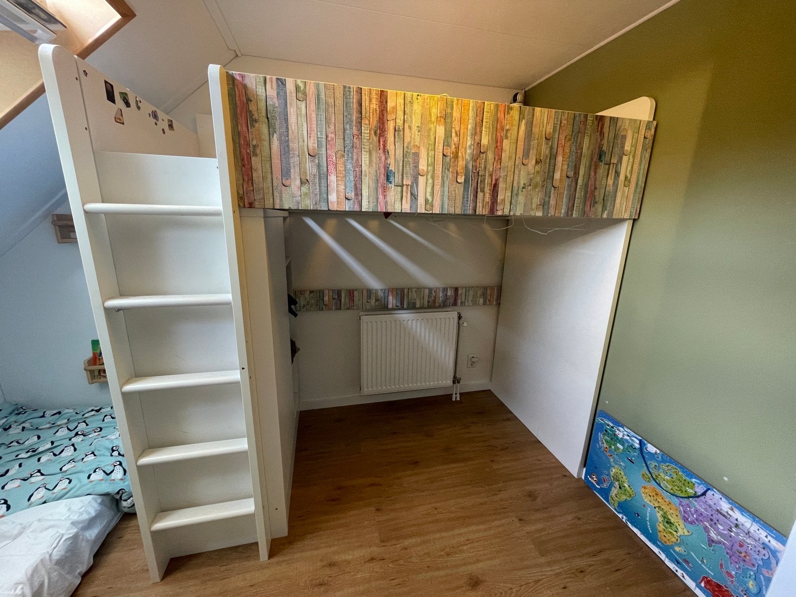 Gratis ikea stuva Hoogslaper, Gebruikt, Eenpersoons, Ophalen of Verzenden, 200 cm