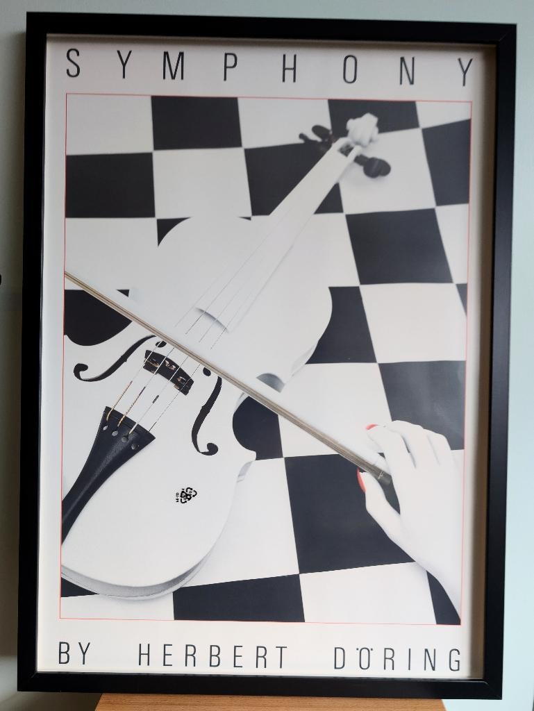 Wissellijst met Poster van Herbert Döring - Symphony, Kunststof, Gebruikt, 50 tot 75 cm, Ophalen of Verzenden