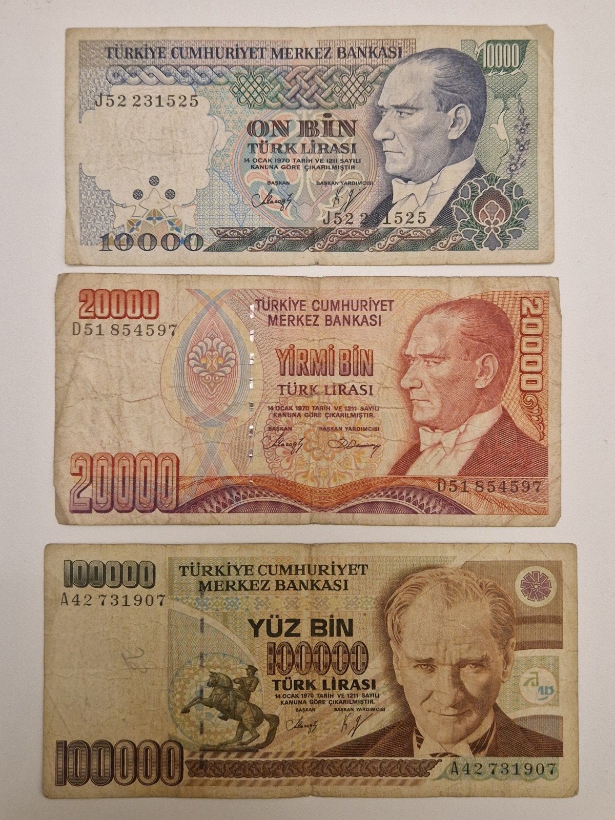 Bankbiljetten Turkije, Ophalen of Verzenden, Overige landen