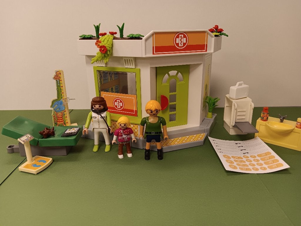Playmobil Ziekenhuis #09 Dokter Post poppetjes  **LAATSTE **, Verzenden, Gebruikt, Complete set