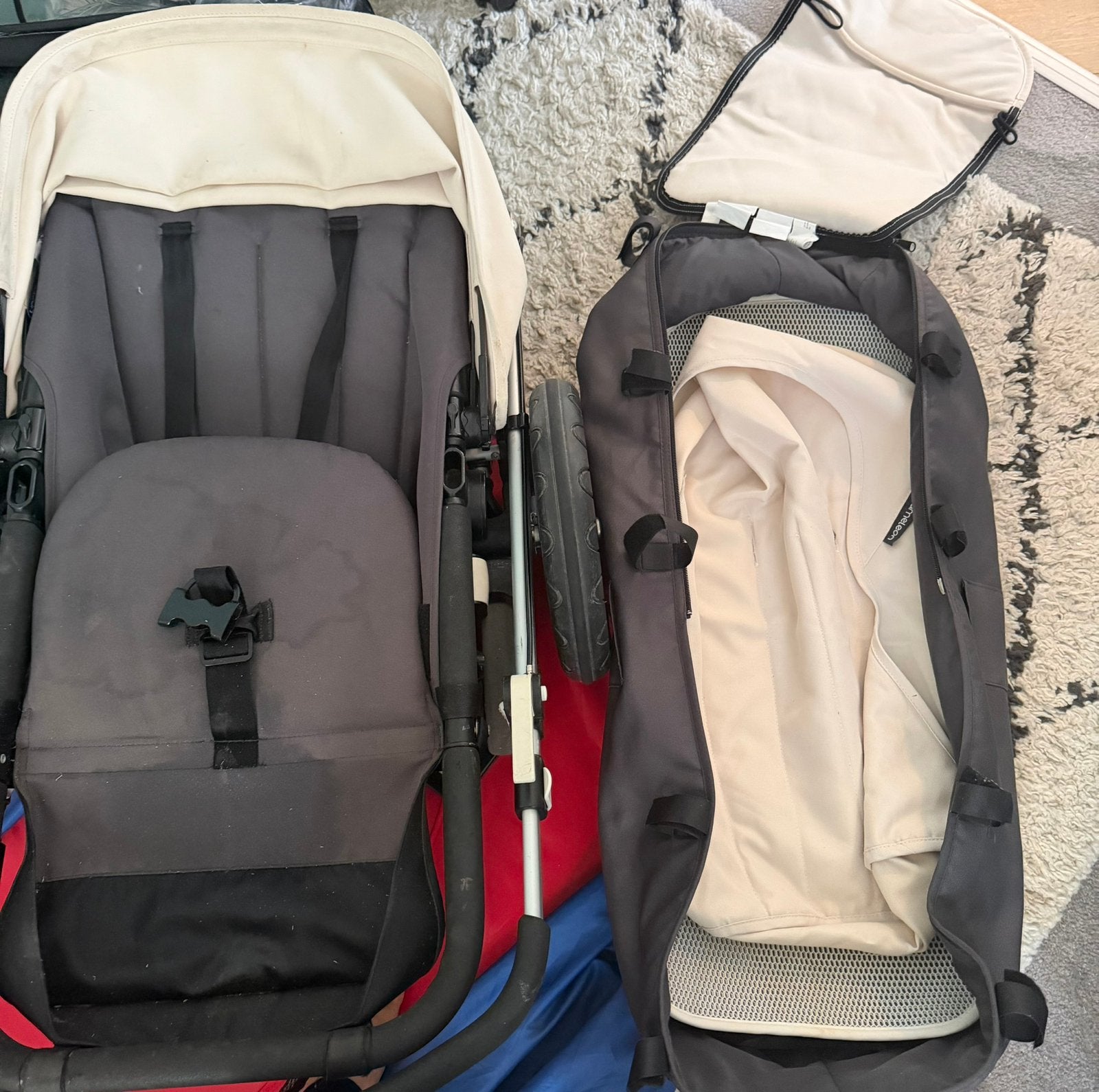 Bugaboo stroller with bassinet, Kinderen en Baby's, Ophalen of Verzenden, Gebruikt, Kinderwagen of Buggy