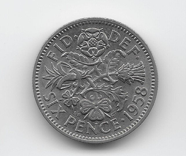 Verenigd Koninkrijk 6 pence 1958 KM# 903, Verzenden, Overige landen, Losse munt
