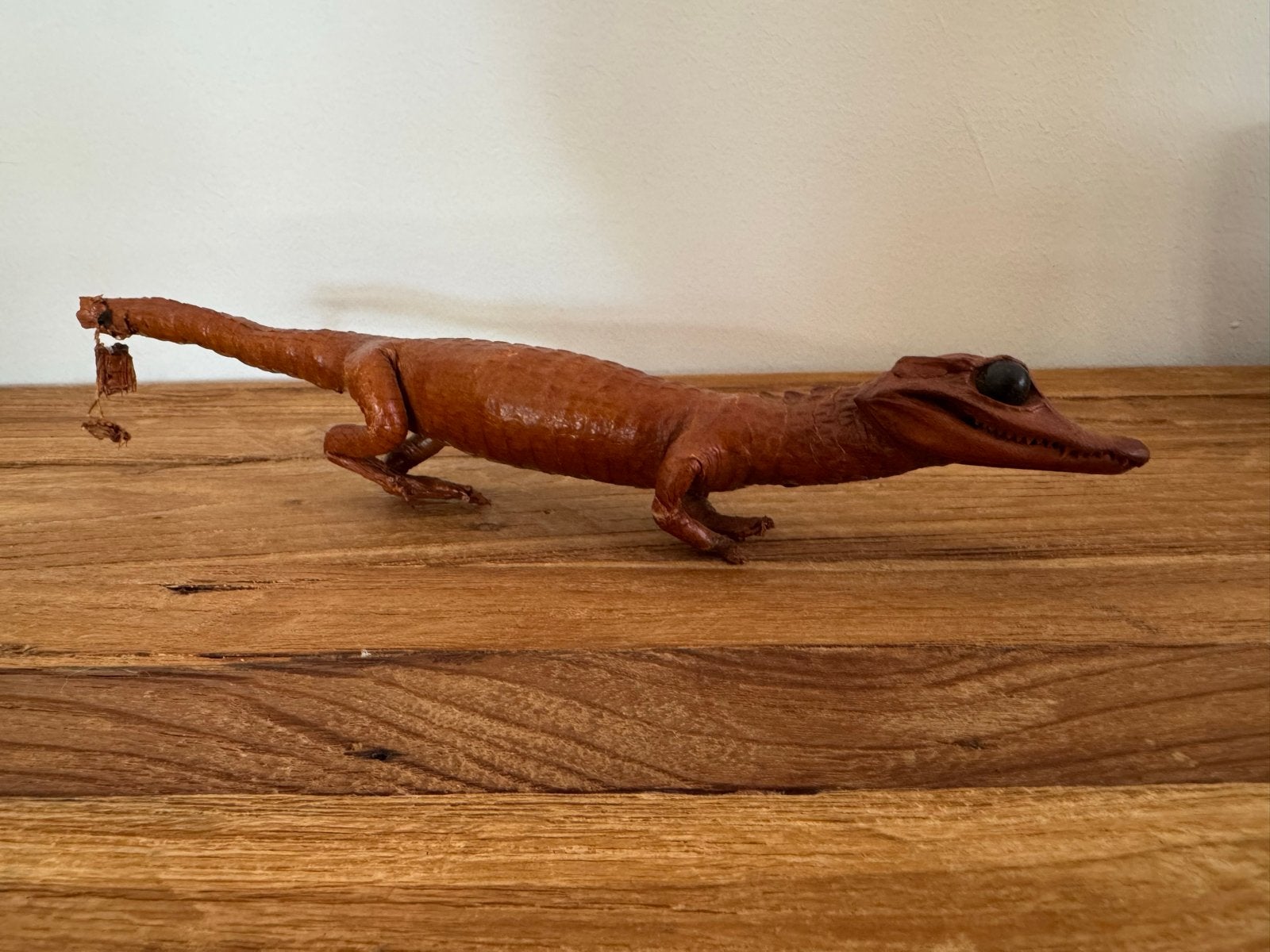 Opgezette krokodil - Uniek decoratiestuk kaaiman, Verzamelen, Ophalen of Verzenden, Gebruikt