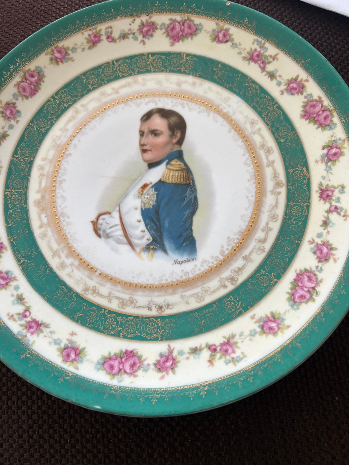 Decoratieve Napoleon Bord met Bloemmotief, Ophalen of Verzenden