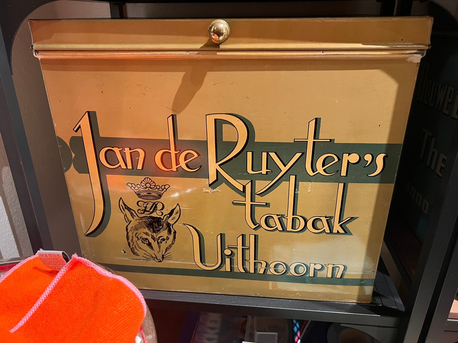 Winkelblik Jan de Ruyter tabak, koffie, thee, Verzamelen, Blikken, Ophalen of Verzenden, Zo goed als nieuw, Koffie