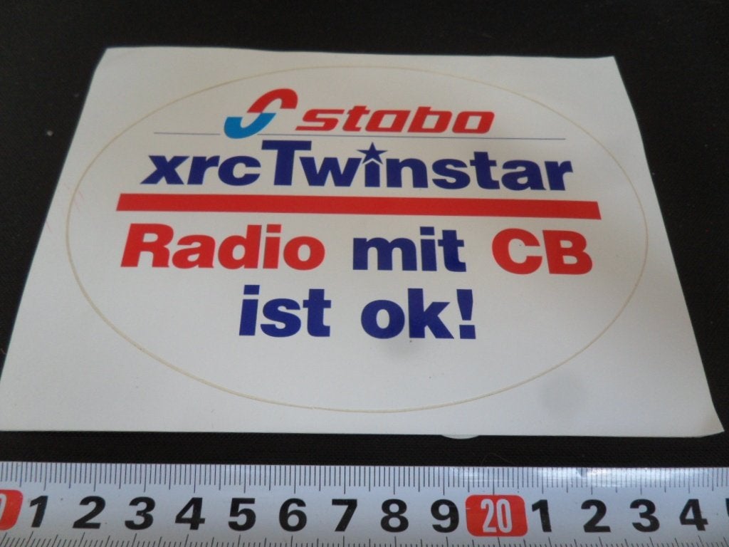 sticker STABO xrc Twinstar Radio met CB ist ok !, Ophalen of Verzenden, Zo goed als nieuw