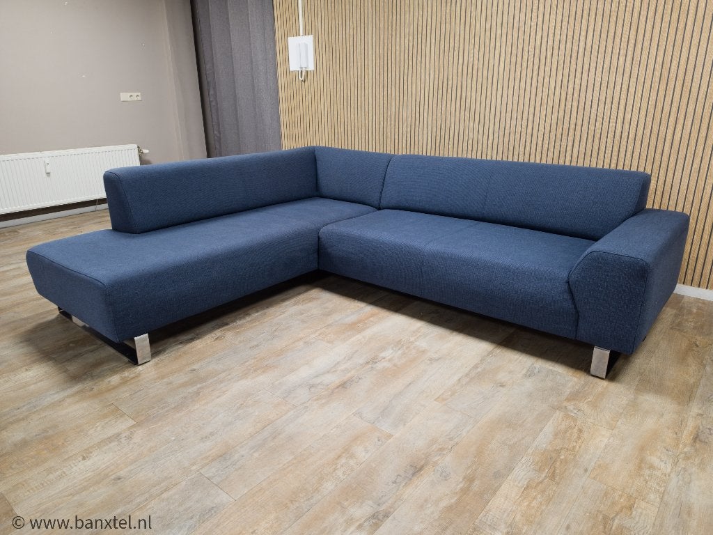 Zeer Mooi Donker Blauwe Hoekbank van MONTEL !!!, Info@banxtel.nl, Gebruikt, Hoekbank, Ophalen of Verzenden