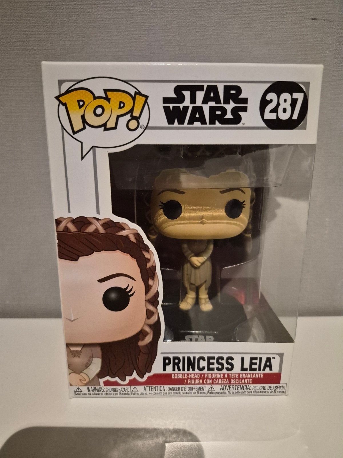 star wars funko pop princess leia 287, Verzenden, Zo goed als nieuw