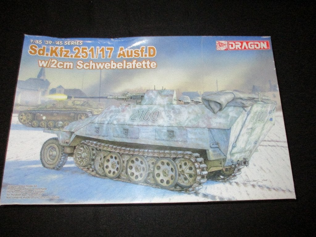 D-241,DRAGON 1-35,NO,6292,Sd.Kfz. 251/17 Ausf. D w/2cm Schwe, Overige merken, 1:32 tot 1:50, Overige typen, Nieuw