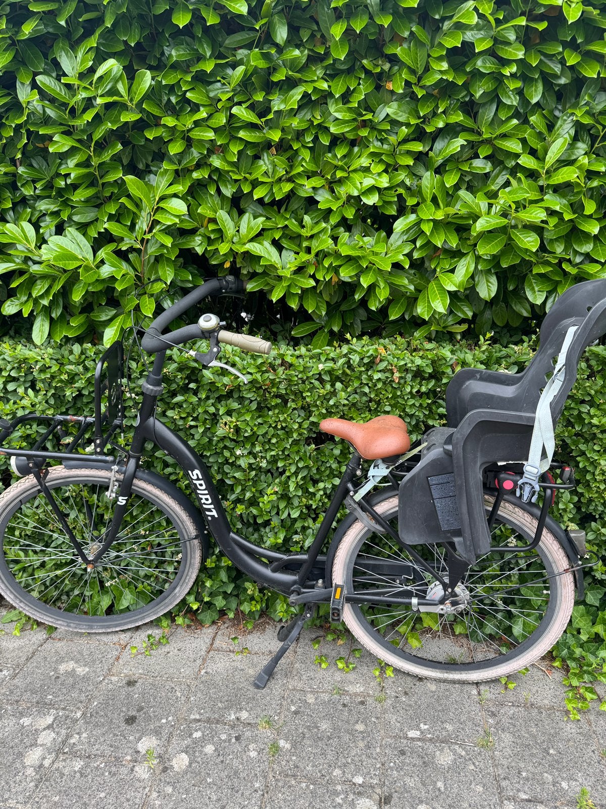 Spirit damssfiets met kinderzitje gratis afhalen, Ophalen, 1 zitje, Zo goed als nieuw, Overige merken