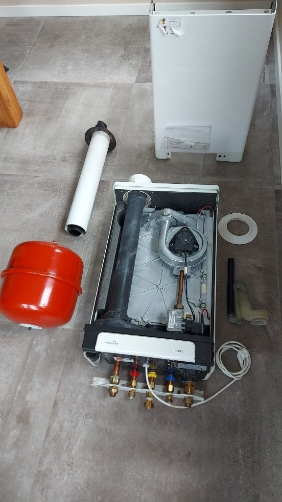 Intergas HR Eco 36 – goed werkende HR‑combiketel, Ophalen, 30 tot 80 cm, Gebruikt, Hoog rendement (Hr)