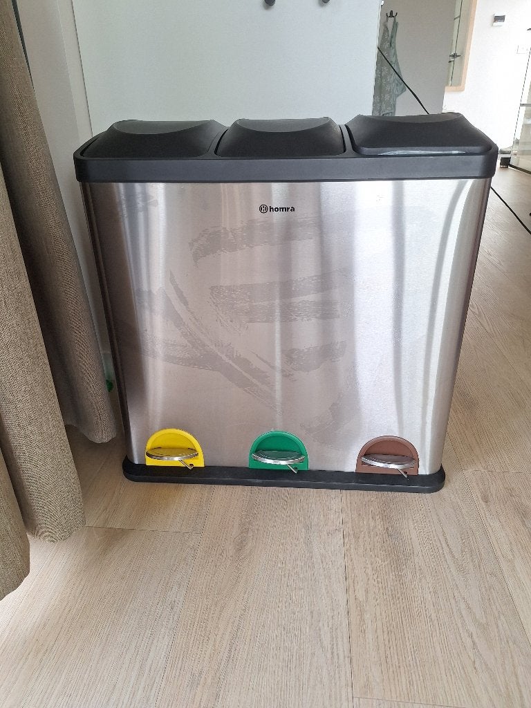 Homra afvalscheidingsprullenbak, Ophalen, 50 – 75, 40 liter of meer, Zo goed als nieuw