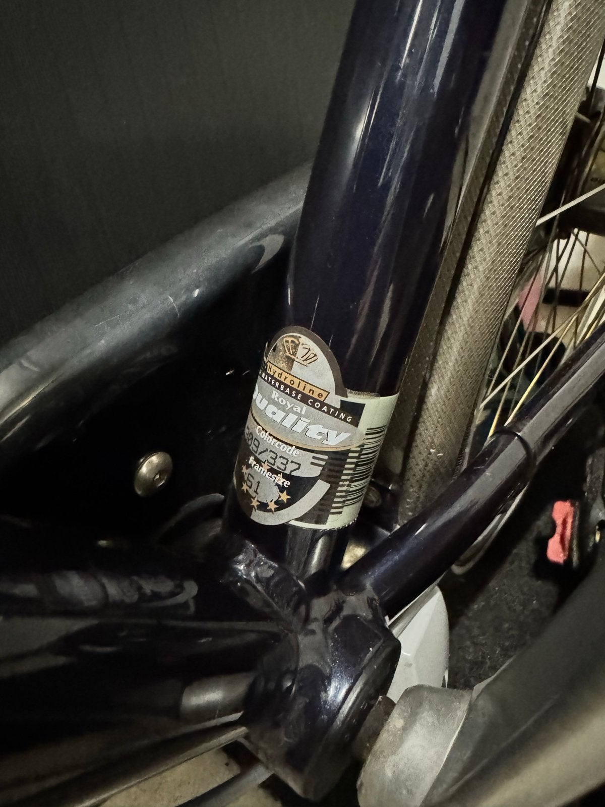 Foto 7 van Excl. Gazelle fiets Goldline met 8 versnell. en fietstassen