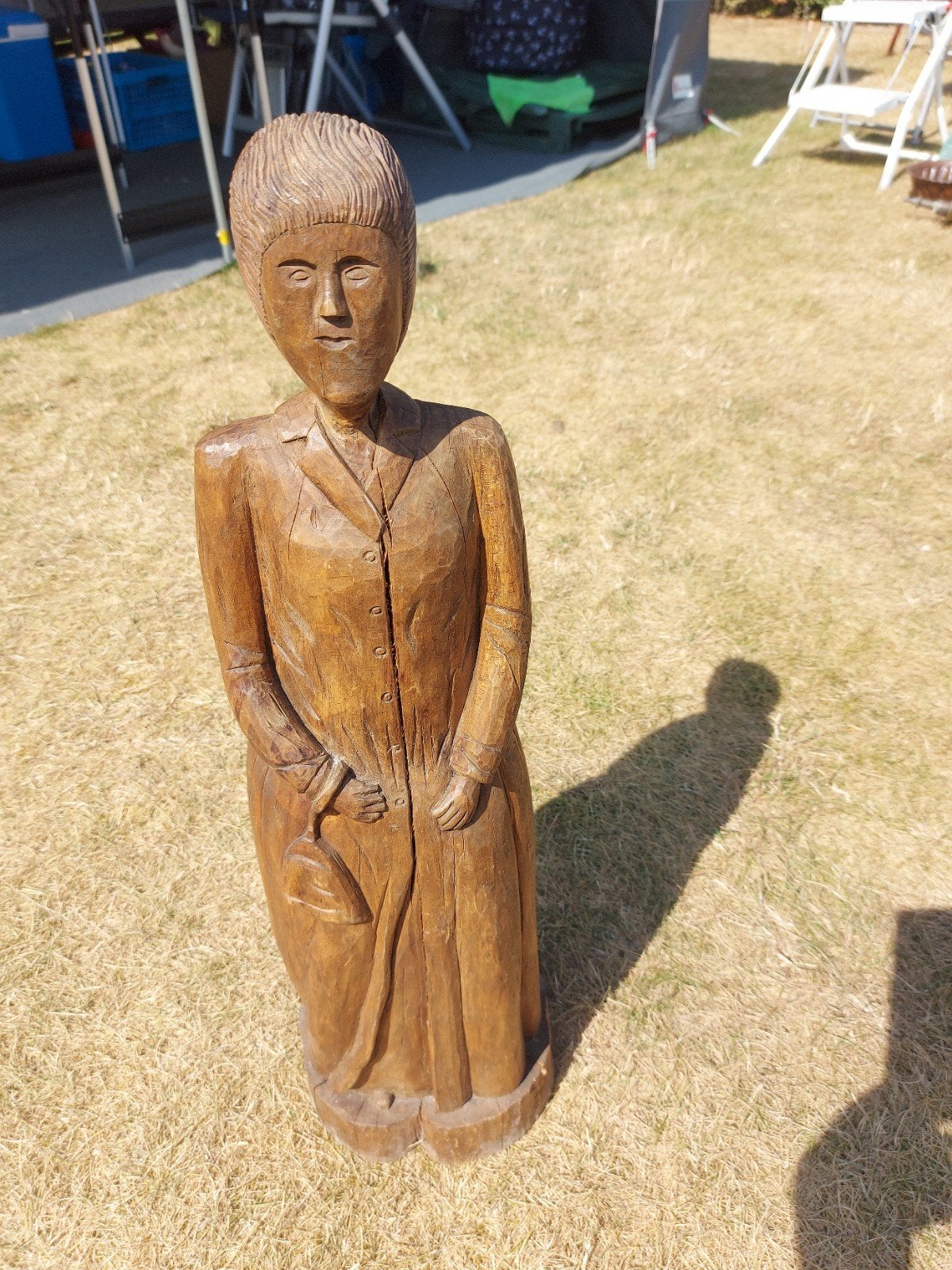 antiek houten kerkbeeld  hoog 72 cm, Ophalen of Verzenden