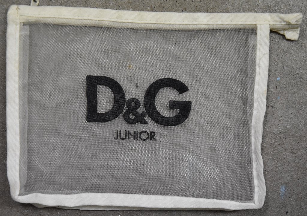 D&G kinder doorzichtig zwem strand opberg mini tas met rits, Ophalen of Verzenden, Nieuw, One size