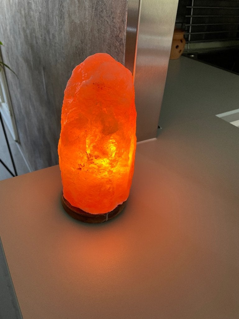 Himalaya zoutlamp 23 cm hoog, Zoutlamp, Oranje, Natuurlijk materiaal, Overige stijlen