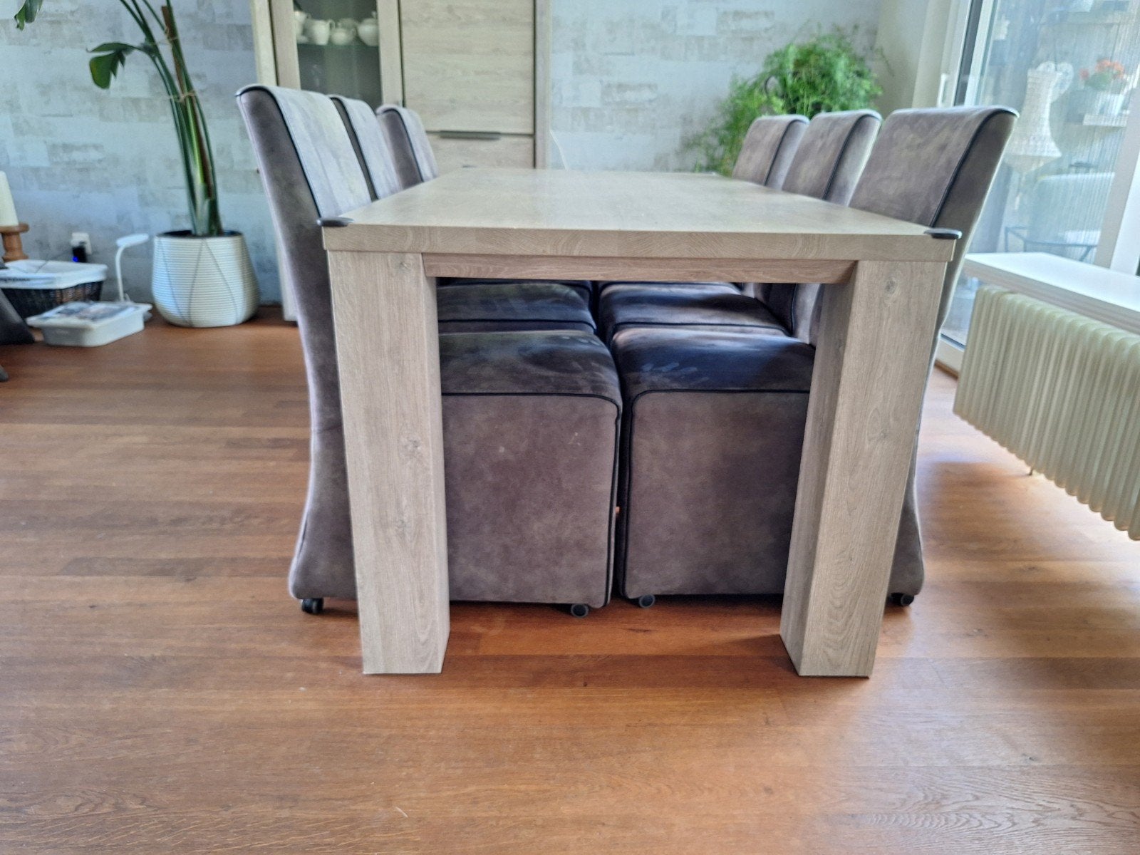 Eetafel met 6 stoelen., Huis en Inrichting, Ophalen
