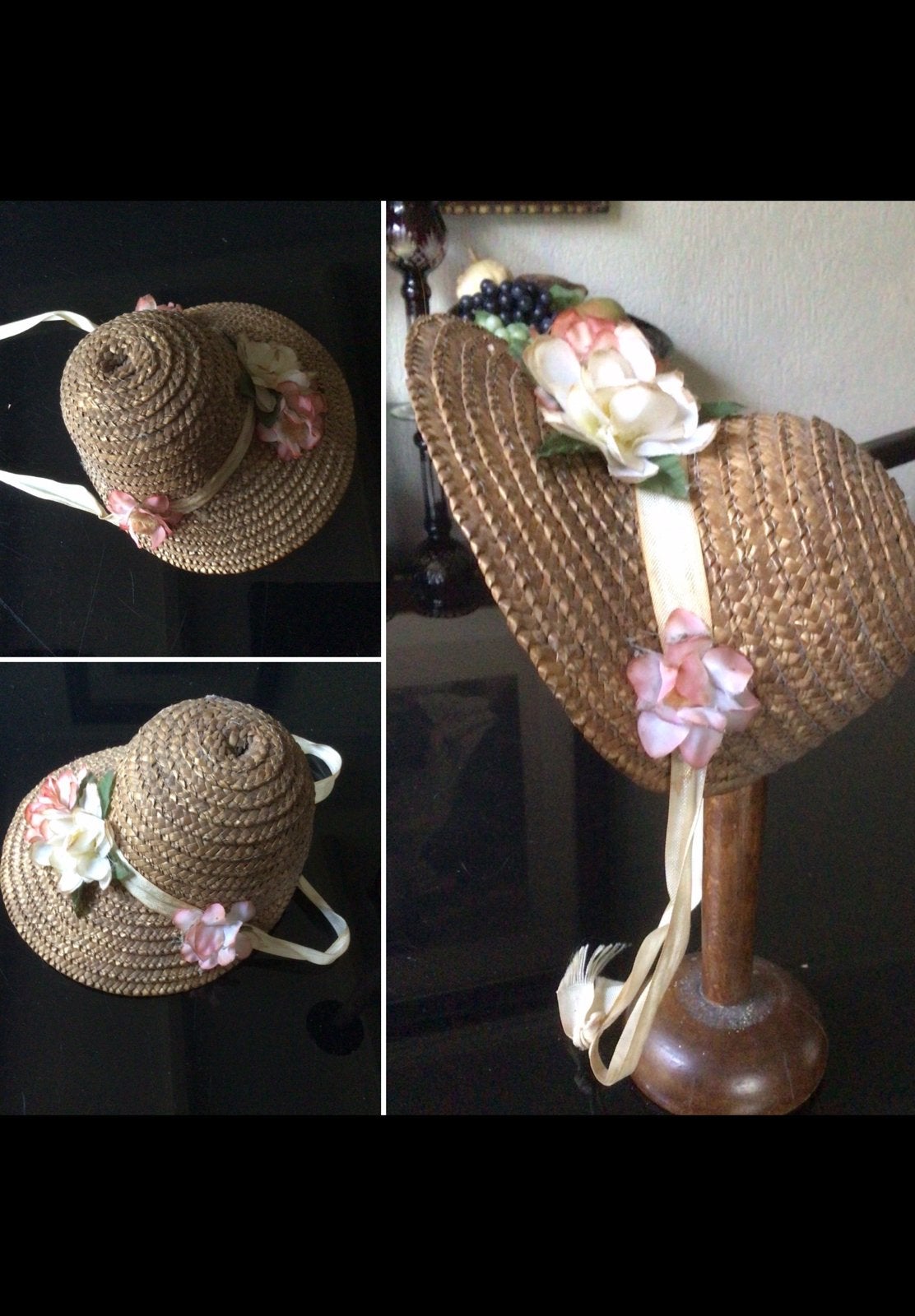 🌿 Pop ,”ANTIEK LUIFEL POPPENHOEDJE, BONNET”🌿MOOI!, Verzenden