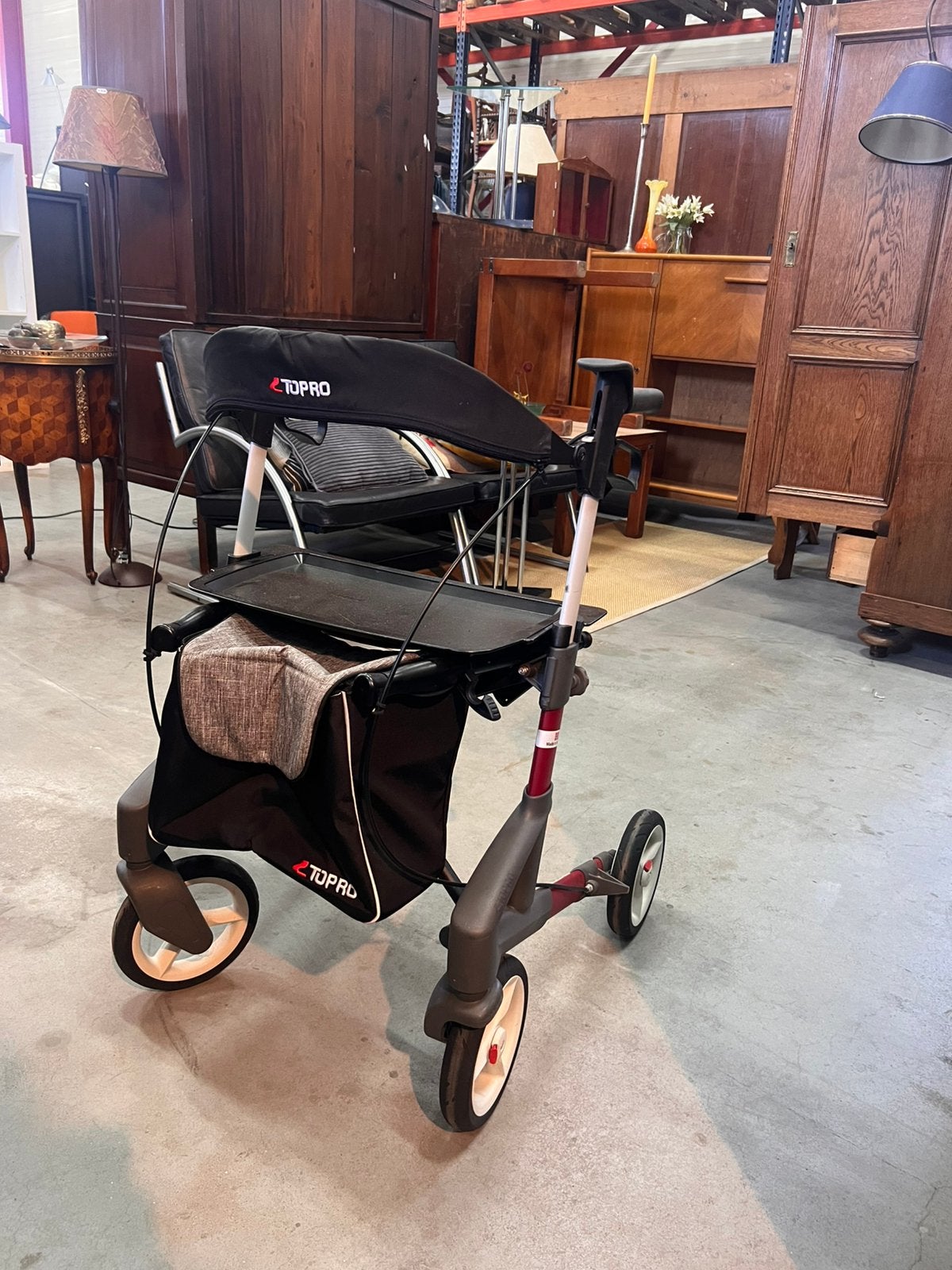 Topro Troja 5G Rollator | Luxe Uitvoering met Dienblad, Ophalen of Verzenden, Zo goed als nieuw, D, Topro