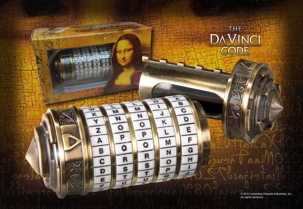 Da Vinci Code - Mini Cryptex replica, Verzamelen, Film en Tv, Actiefiguur of Pop, Ophalen of Verzenden
