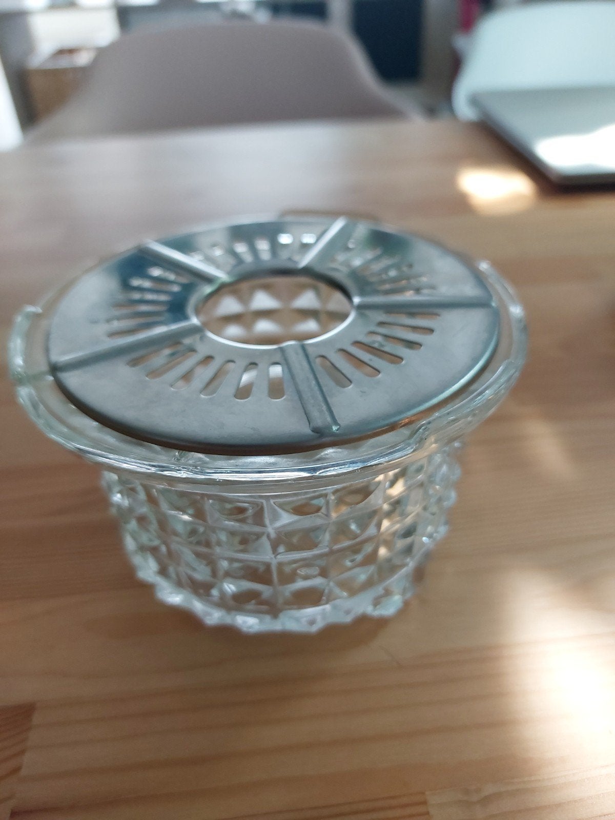Warmhoud lichtje, Huis en Inrichting, Keuken | Keukenbenodigdheden, Ophalen, Zo goed als nieuw, Overige merken, Glas