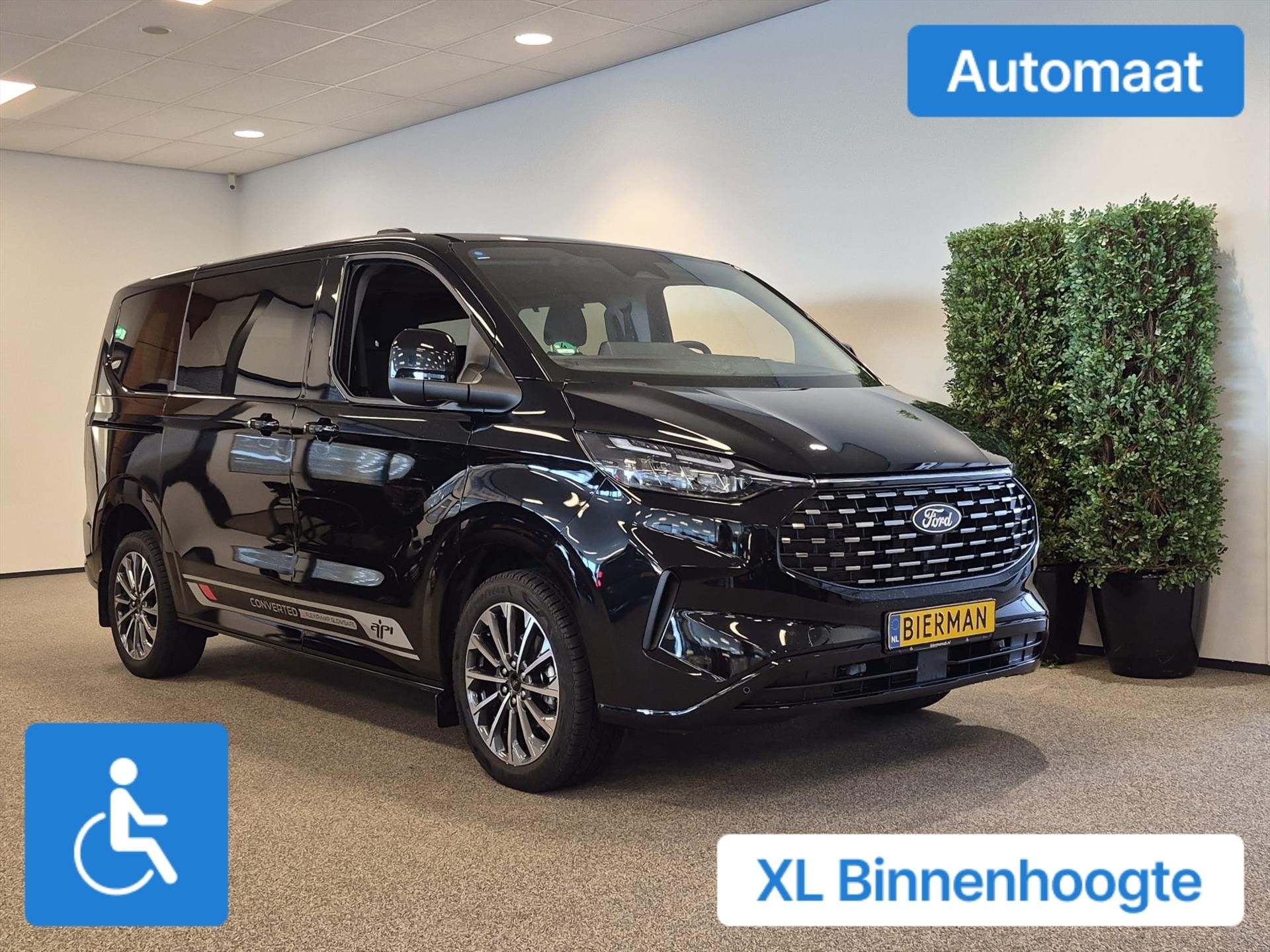 Ford Tourneo Custom L1H1 Rolstoelbus Bodemverlaging XXL-ombo, Auto's, Automaat, 12 maanden, Stof, Gebruikt
