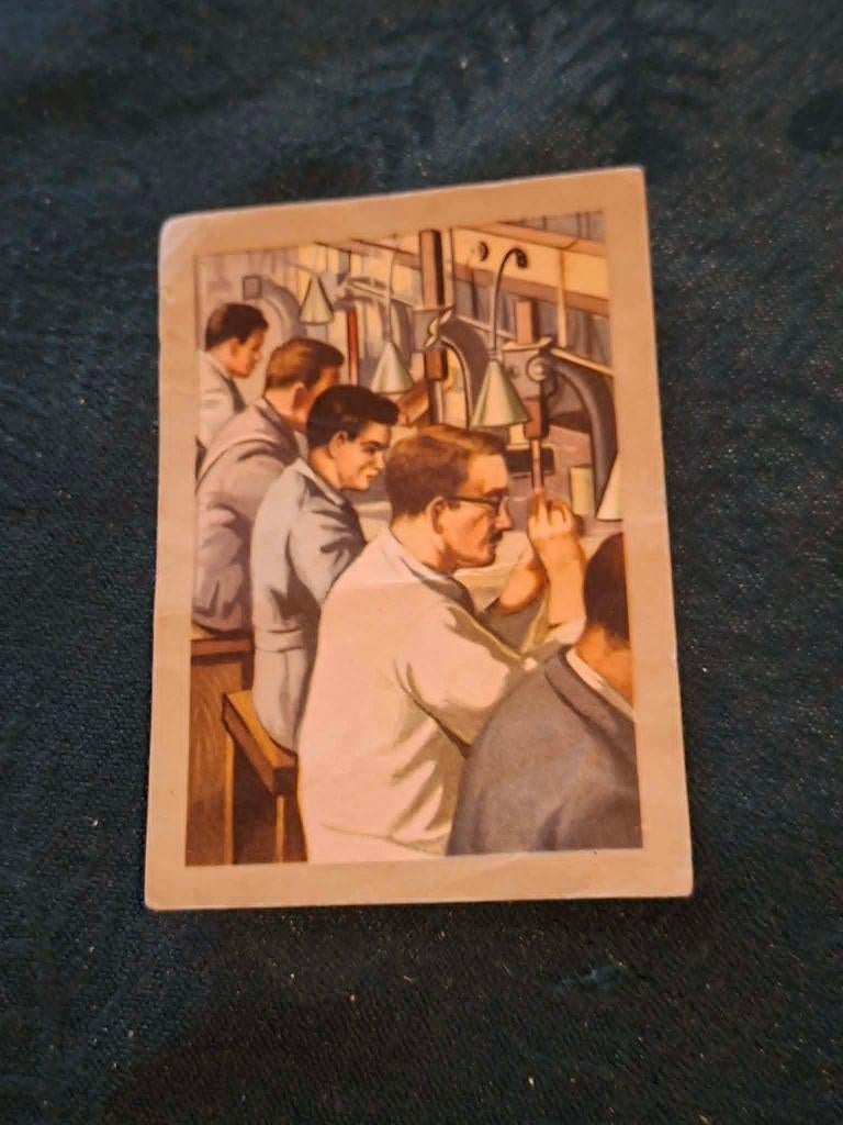 Prentje/Chromo : Diamantnijverheid/Chocolade Jacques, Gebruikt, Verzenden, 1940 tot 1960, Prent