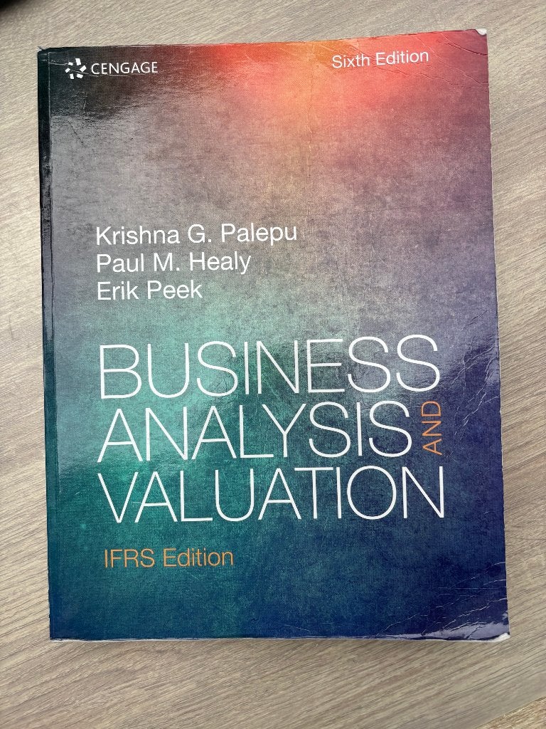 Business Analysis and Valuation: IFRS (6th Edition), Boeken, Ophalen of Verzenden, Gamma, Zo goed als nieuw, WO