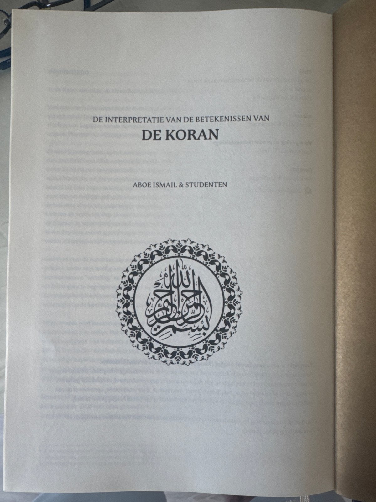De Interpretatie van de Betekenissen van de Koran, Ophalen, Zo goed als nieuw, Islam