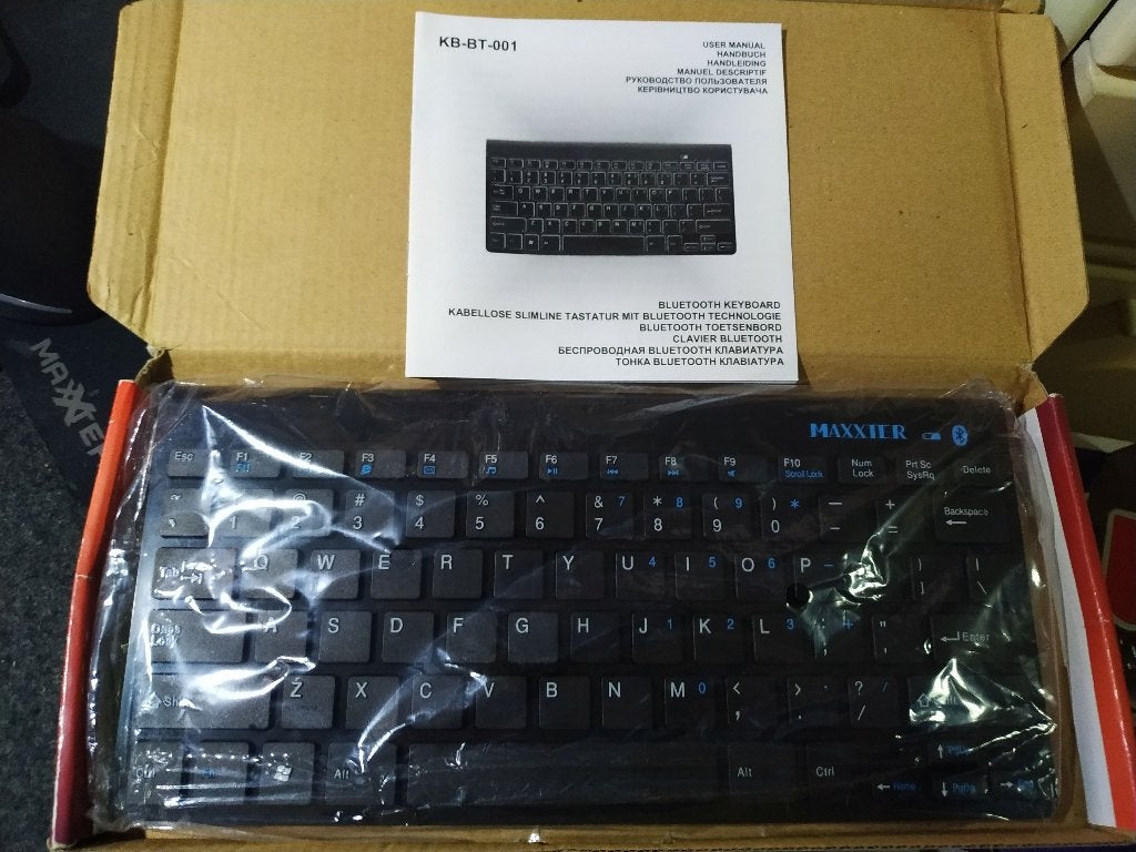 Bluetooth toetsenbord Maxxter, Computers en Software, Ophalen of Verzenden, Qwerty, Zo goed als nieuw, Draadloos