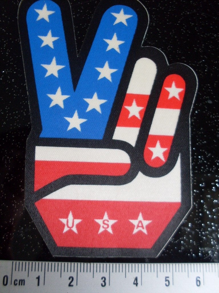 sticker peace victory usa vredes teken vs, Verzenden, Zo goed als nieuw, Overige typen