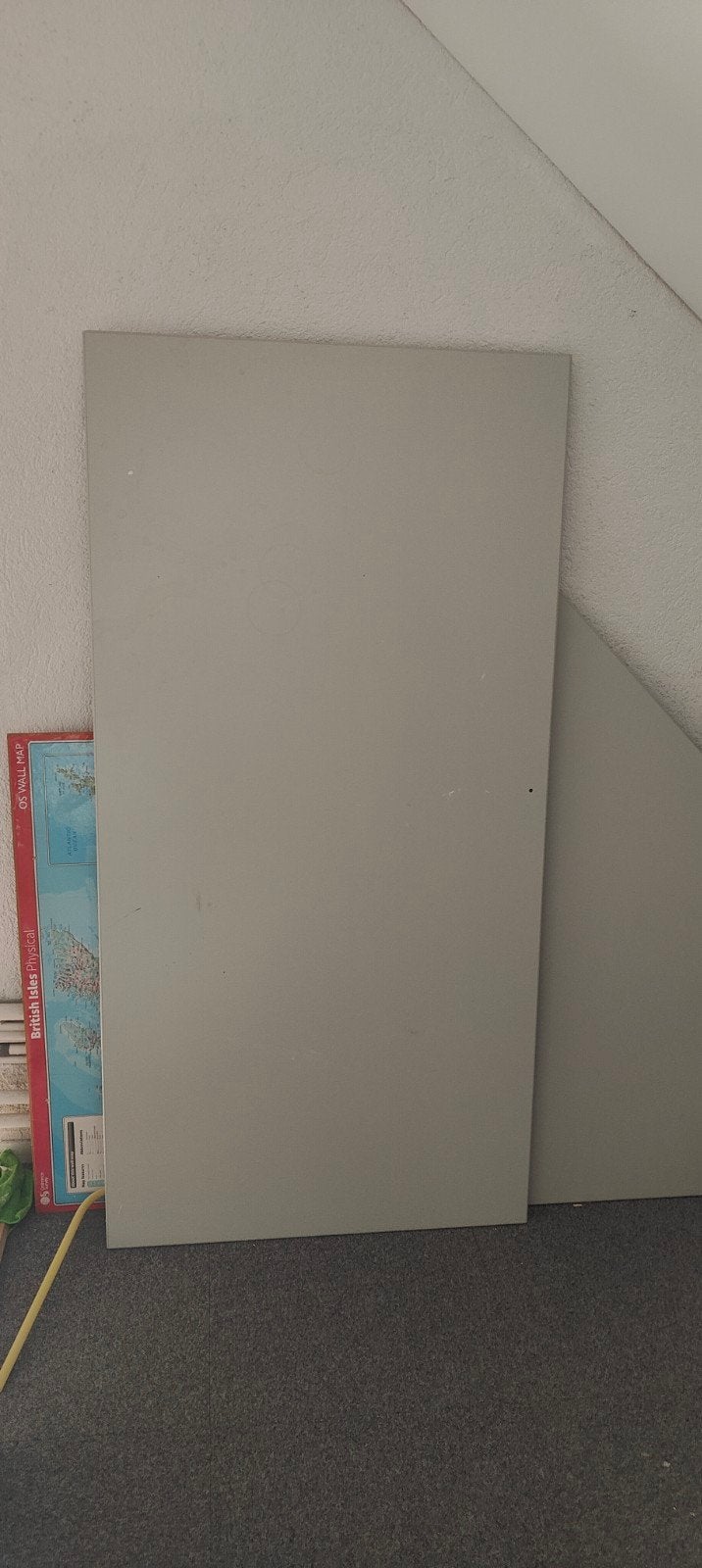 degelijk grijs hoekbureau, Ophalen
