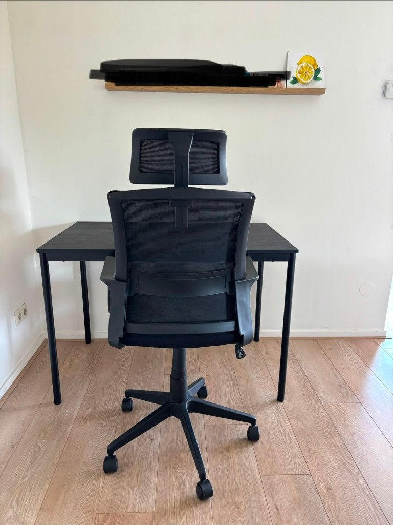 Office chair and Table Combo, Ophalen, Balstoel, Zwart, Zo goed als nieuw