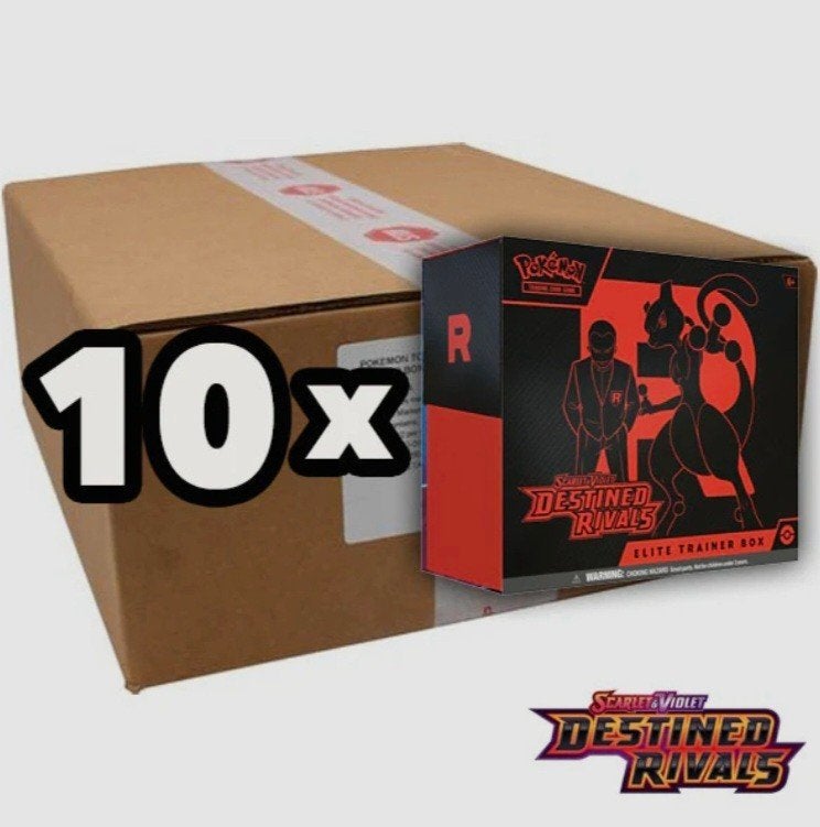 Destined Rivals Elite Trainer Box sealed Case (10xETB)