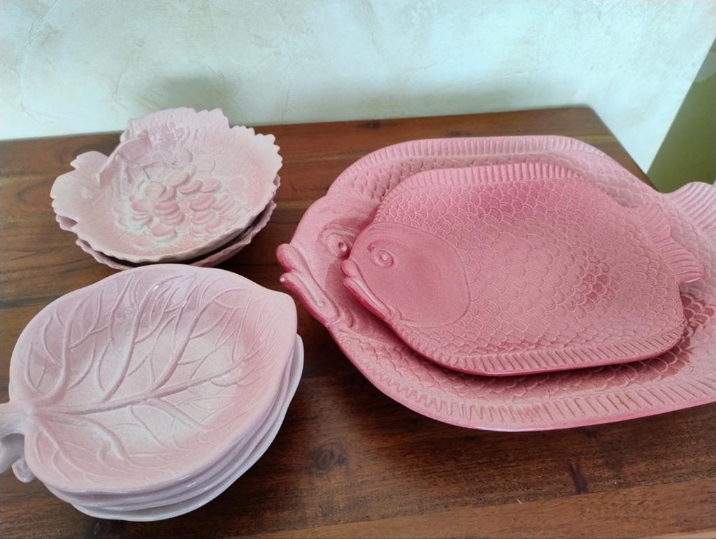 8-delige schalenset roze, Huis en Inrichting, Ophalen, Nieuw, Overige stijlen, Glas
